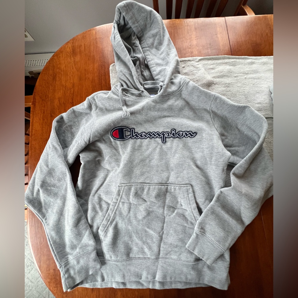 Champion Heather Gray Pullover Hoodie
